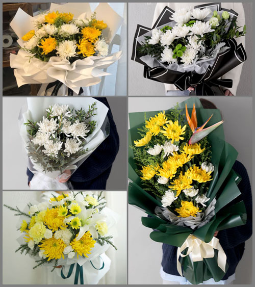 贵州贵阳清镇市站街镇莲花村白事花束代送